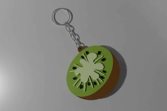 Kiwi Keychain 3D Model