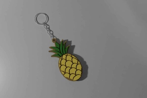 Pineapple Keychain 3D Model