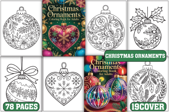 78 Christmas Ornaments Coloring Pages