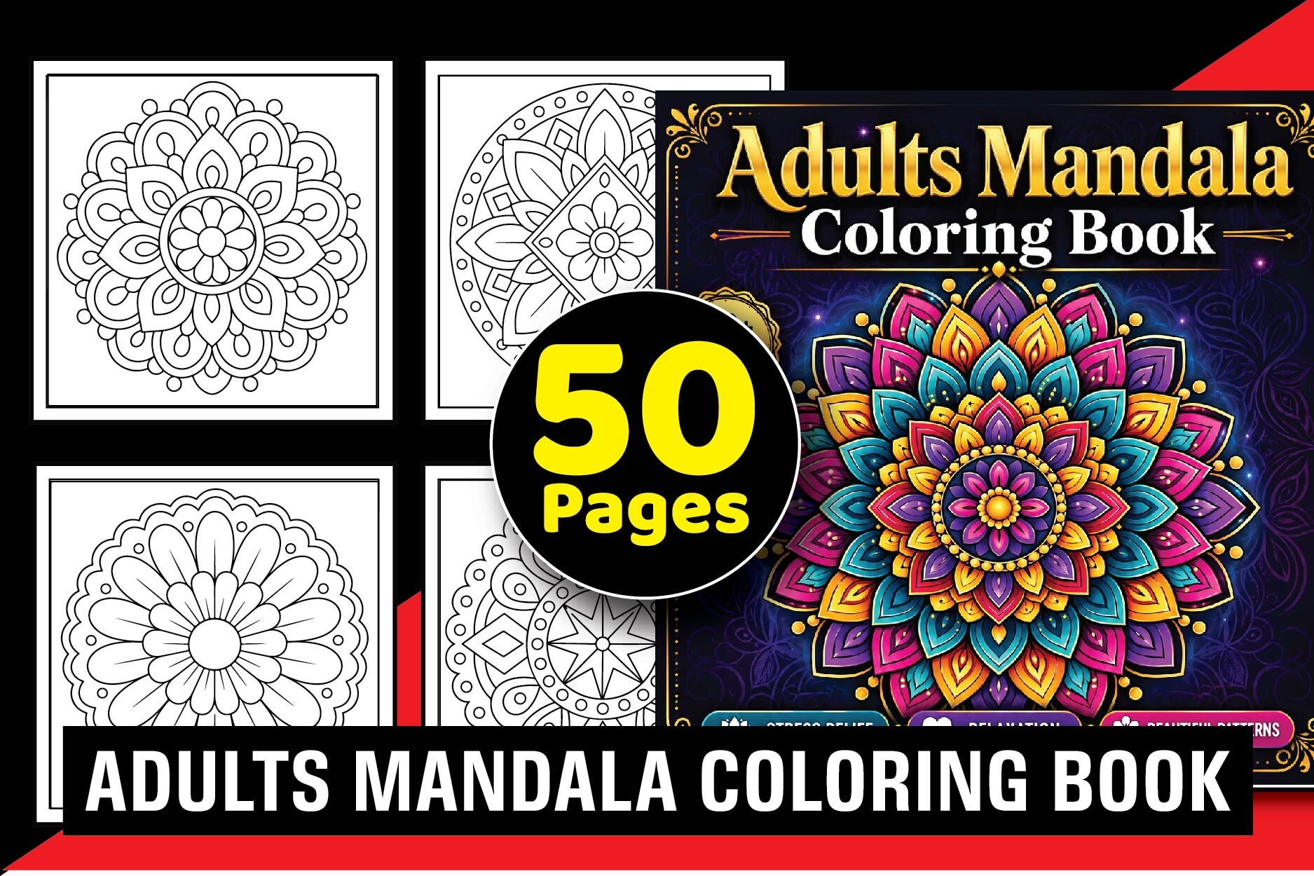 Adults Mandala Coloring Book