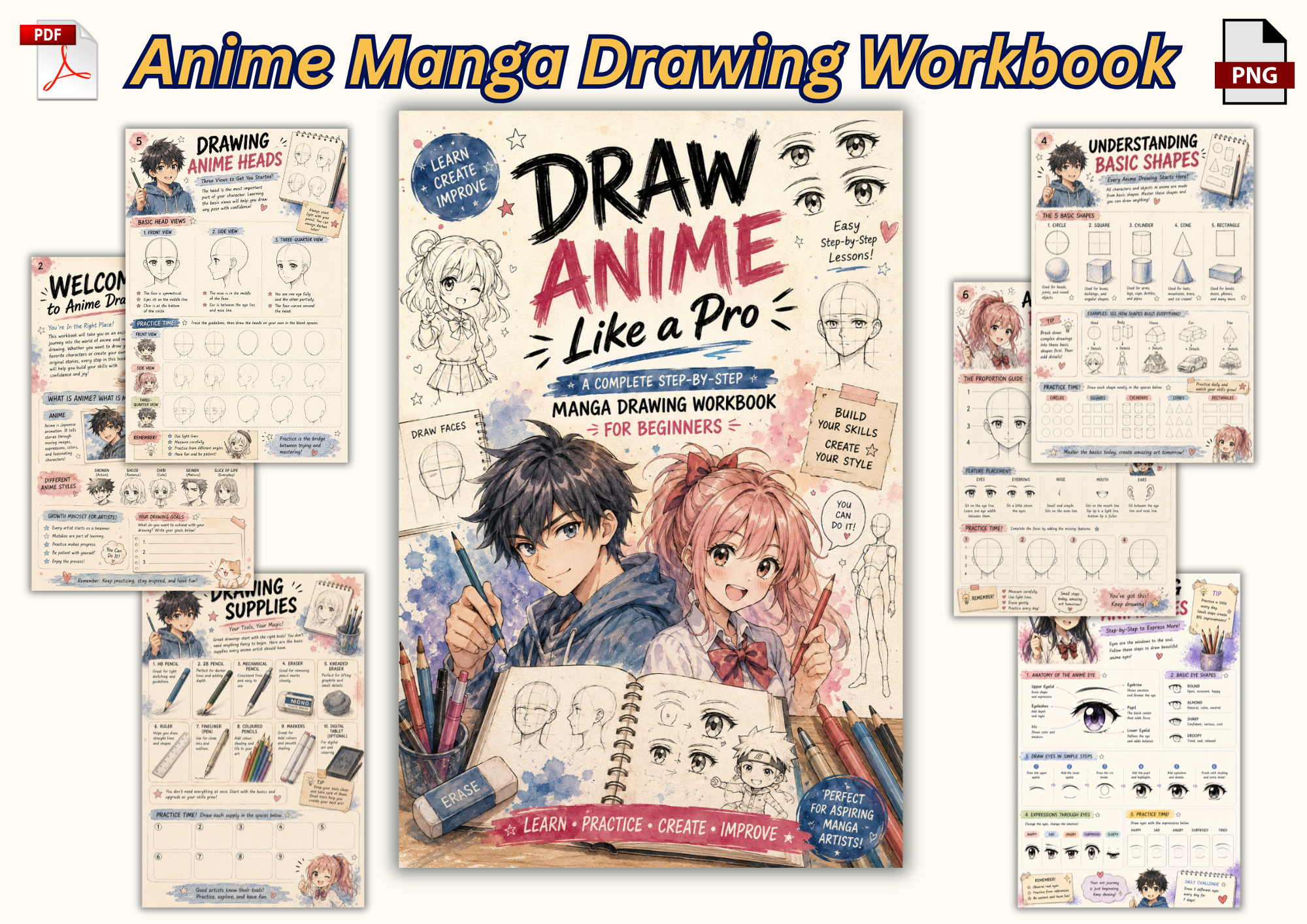 Beginner Manga Drawing Workbook
