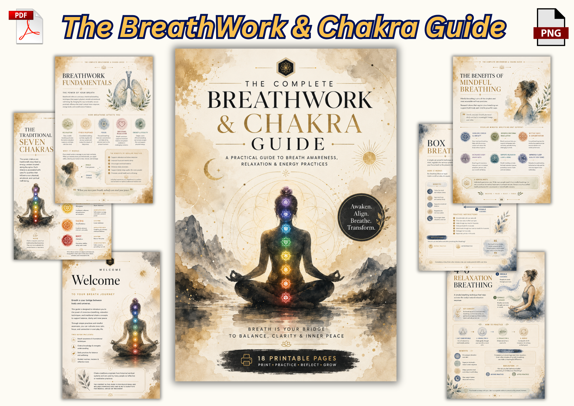 Breathwork & Chakra Guide + Workbook