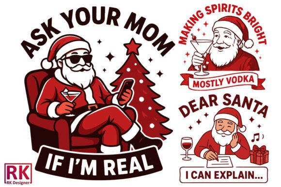 Funny Christmas Humor SVG Bundle
