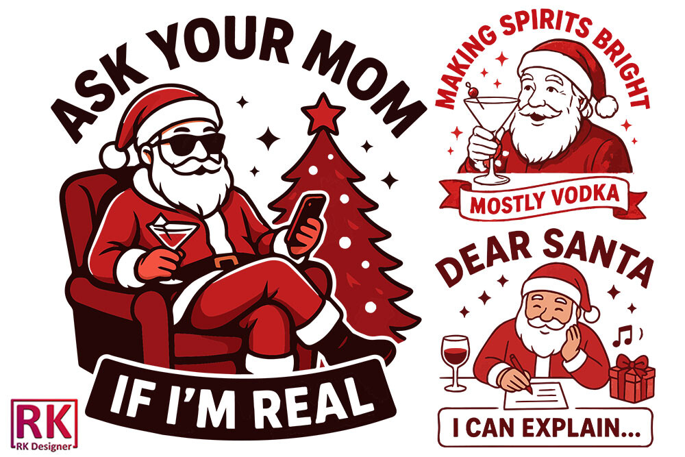 Funny Christmas Humor SVG Bundle