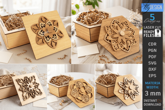 Gift Box Laser Cut Bundle Storage Box