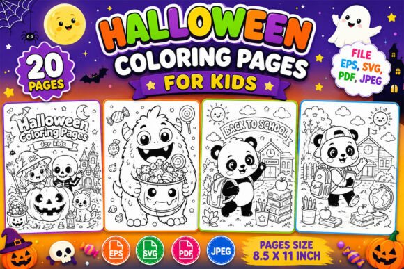 Halloween Coloring Pages for Kids