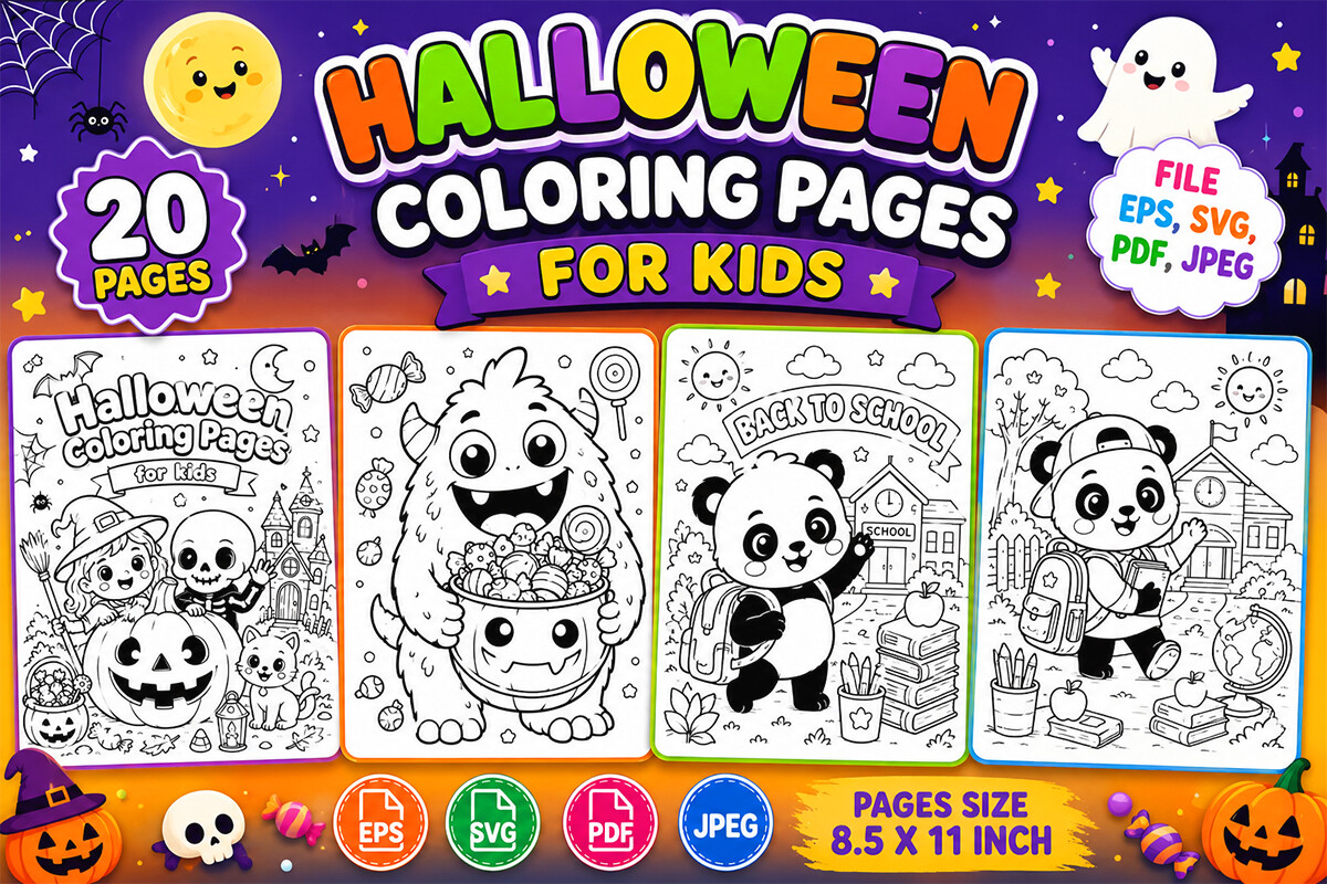 Halloween Coloring Pages for Kids