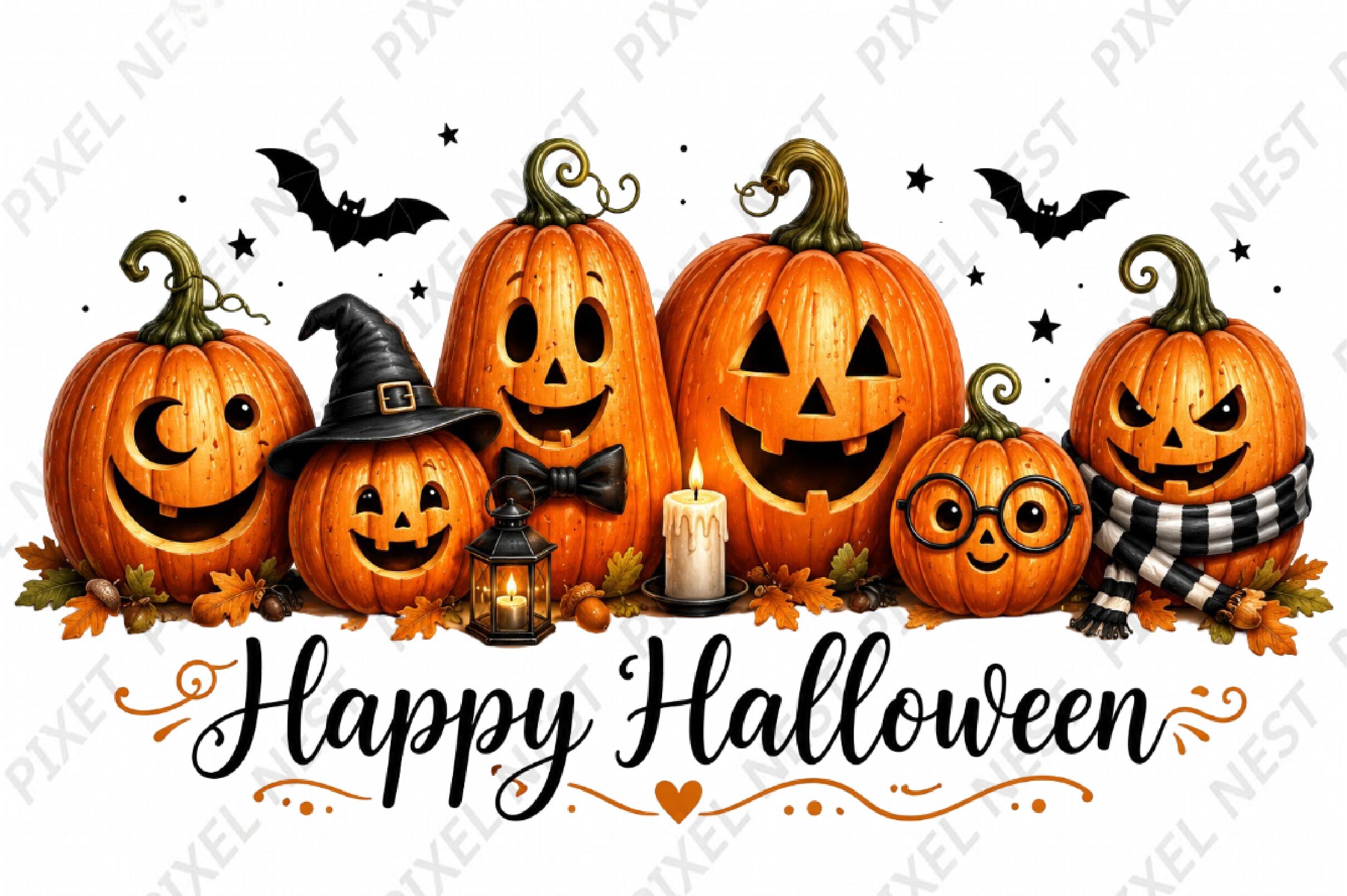 Happy Halloween Pumpkin PNG