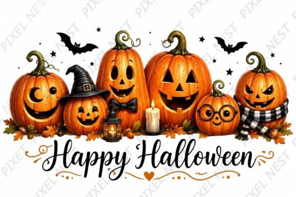 Happy Halloween Pumpkin PNG