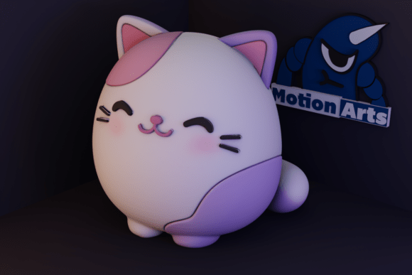 Cute Tiger Cub 3D Printable STL Model – Kawaii Seated Figurine for 3D Printing - Image 11