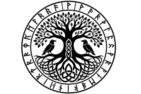 Norse Yggdrasil Tree of Life Viking SVG