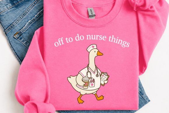 Off to Do Nurse Things PNG, Funny Nurse