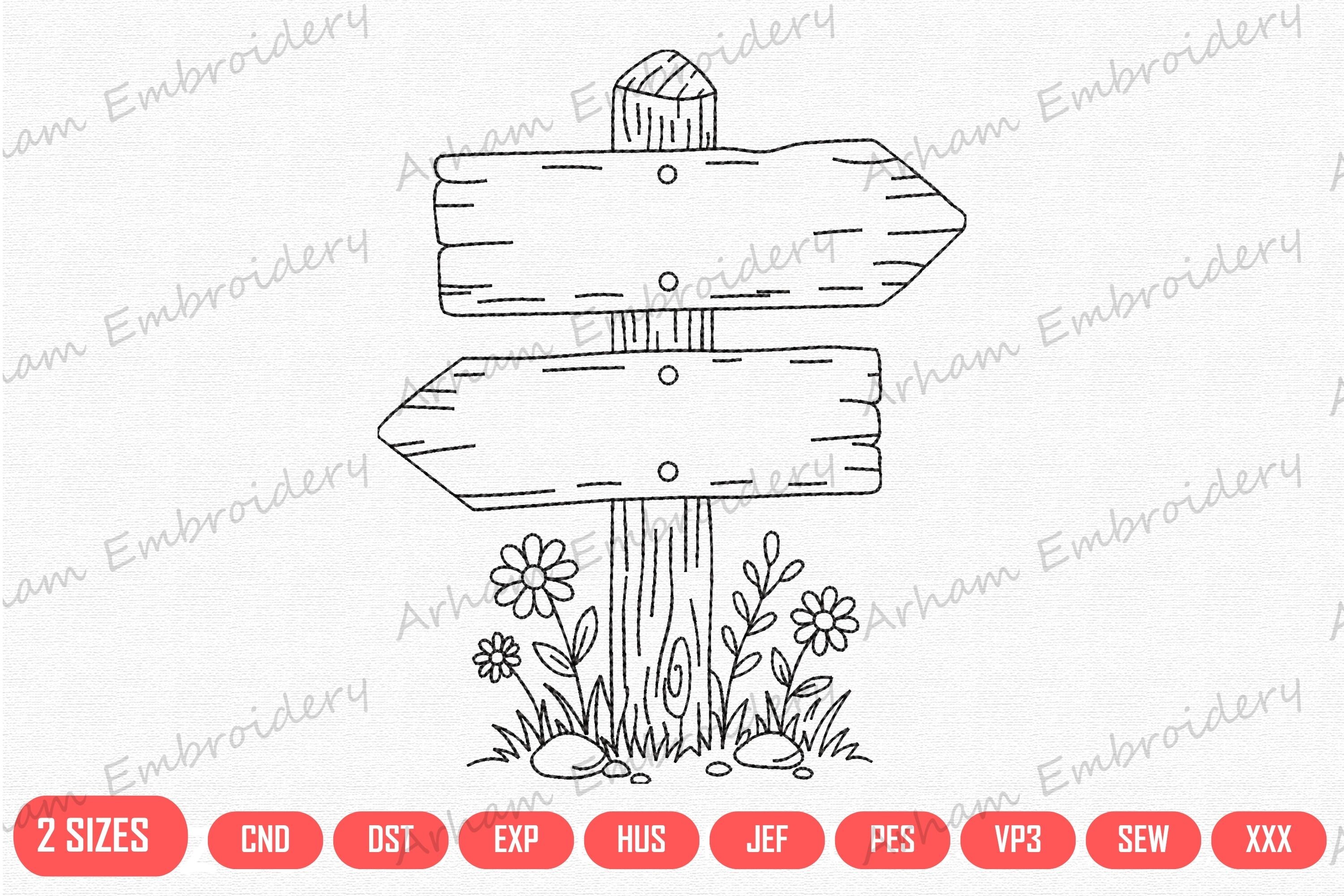 Rustic Direction Sign