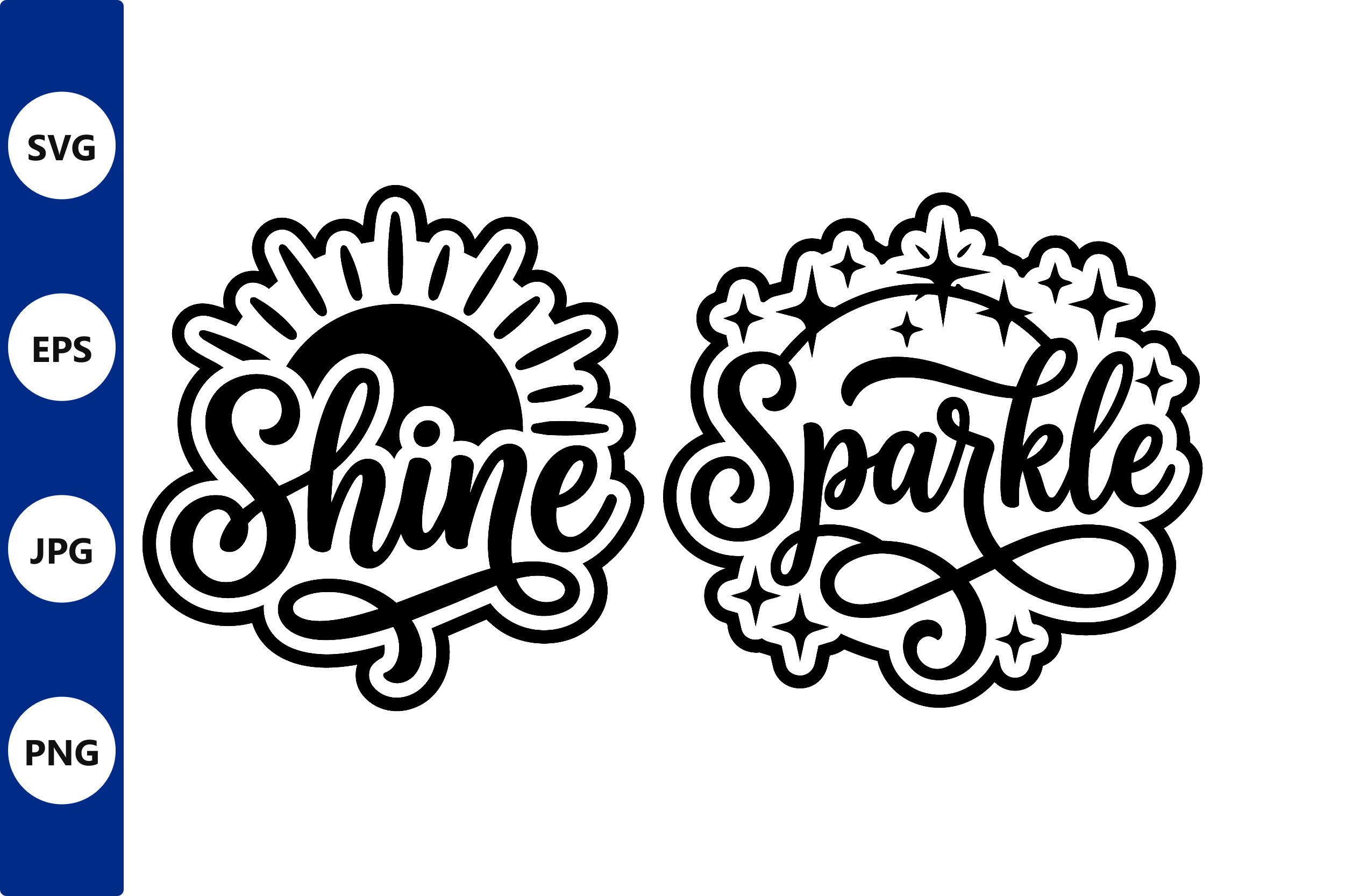 Shine Sparkle Script Art