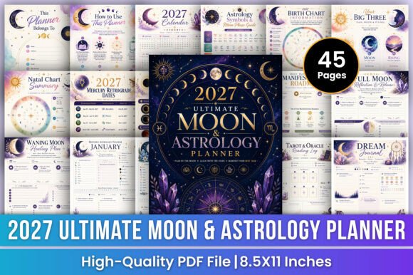 2027 Ultimate Moon & Astrology Planner