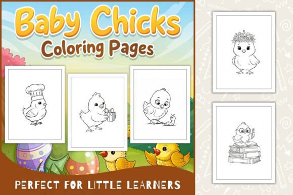 Baby Chicks Coloring Pages