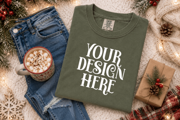 CC1717 Christmas Flat Lay Mockup