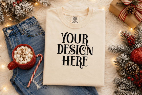 CC1717 Christmas Flat Lay Mockup