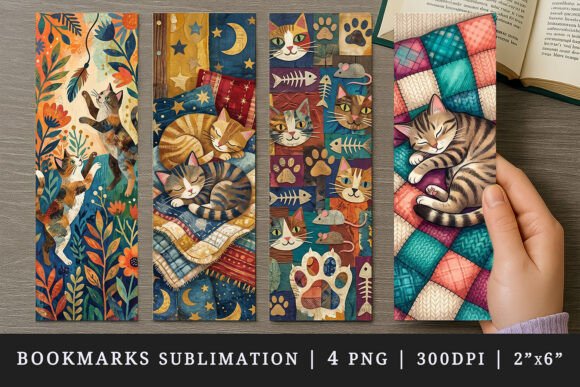 Cat Lover Bookmark Design Set