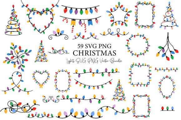 Christmas Lights SVG Bundle