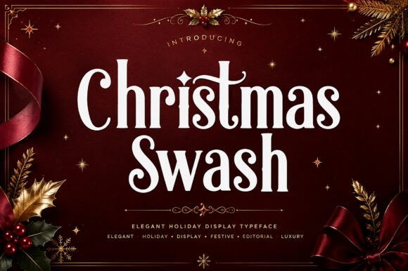 Christmas Swash Display Font By Wow Magic
