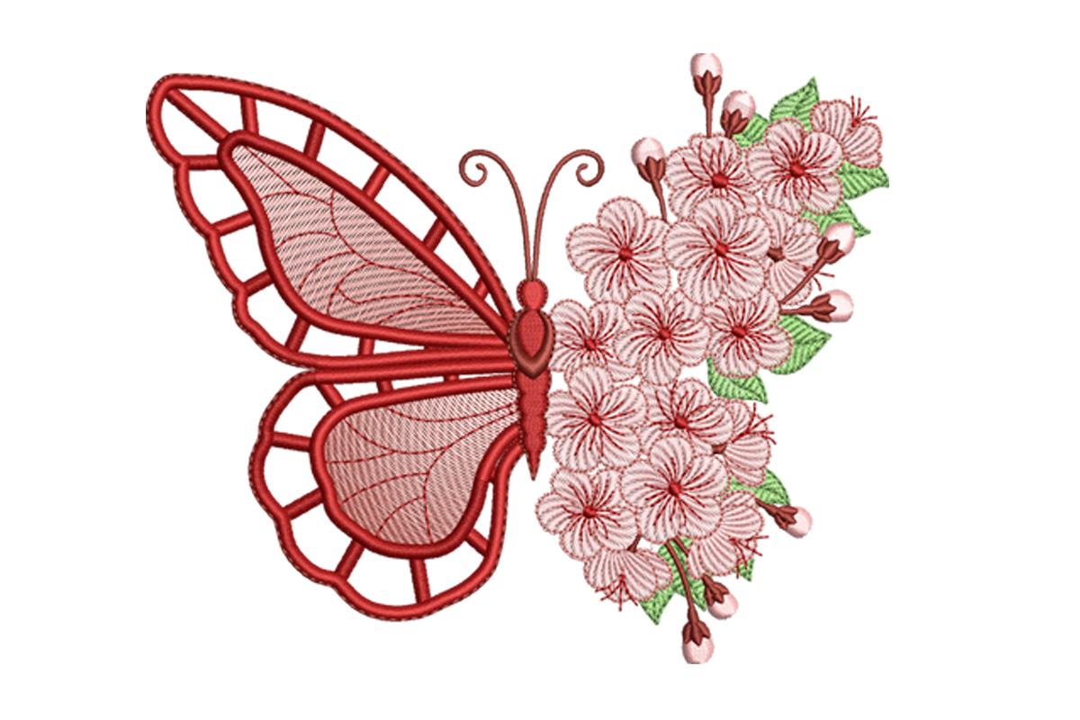 Floral Richelieu Butterfly