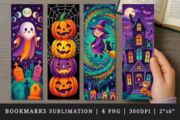Halloween Bookmark Design Set