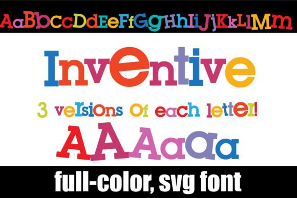 Inventive Color Fonts Font By Illustration Ink