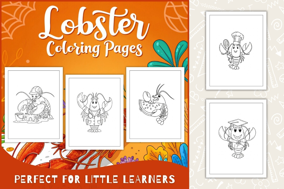Lobster Coloring Pages for Kids