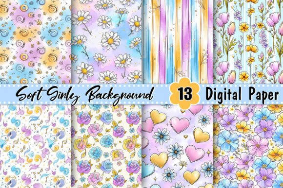 Quirky Soft Girly Background