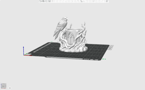 Raven Pen Holder STL - Gothic Desk Organizer for 3D Printing - Image 3