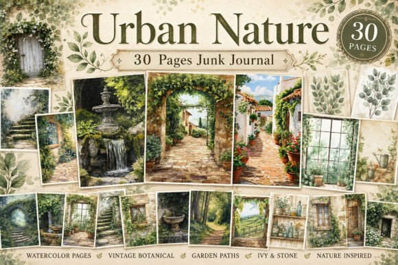 Rustic Mediterranean Garden Junk Journal