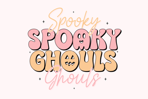Spooky Ghouls Duo Font: Bold Display + Handwriting Script for Invitations
