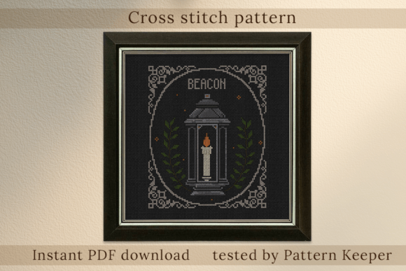 Victorian Lantern Cross Stitch Pattern