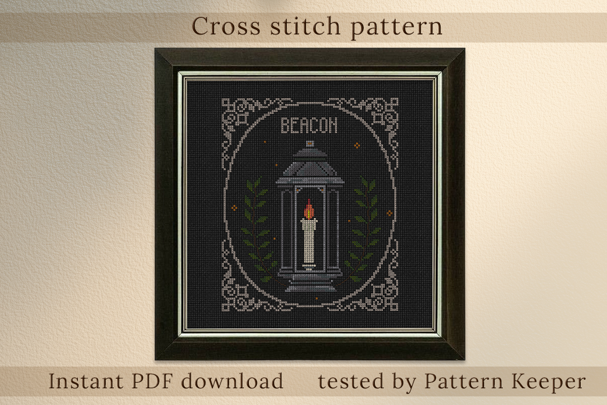 Victorian Lantern Cross Stitch Pattern