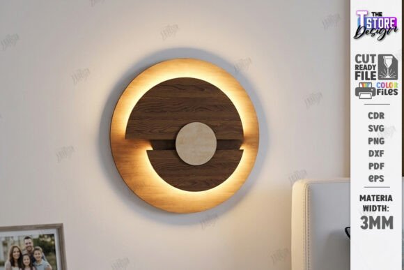 Wall Art Night Light Laser Cut LED Lamp