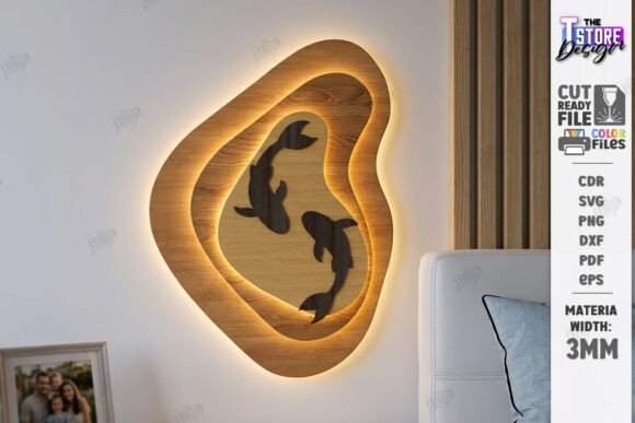 Wall Art Night Light Laser Cut LED Lamp