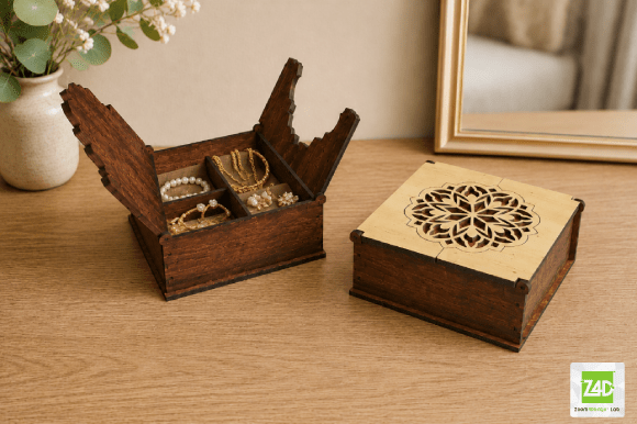 Wooden Jewelry Box Laser Cut Project