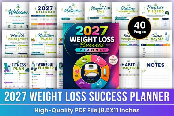 2027 Weight Loss Success Planner | Fit