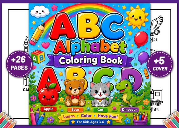 ABC Alphabet Coloring Pages for Kids
