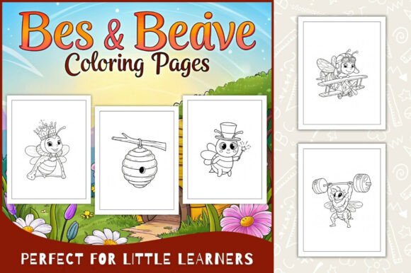 Bees & Beehive Coloring Pages for Kids