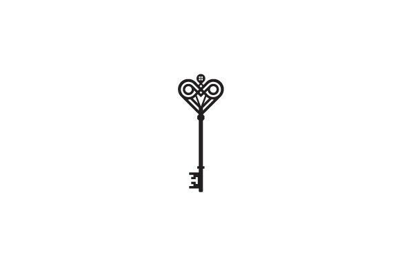 Classic Key Logo or Icon Design