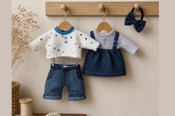 Denim Doll Clothes Pattern