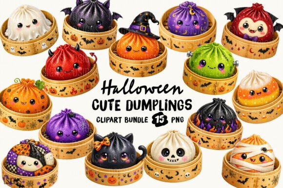 Halloween Cute Glitter Dumpling Bundle