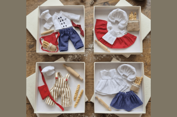 Mouse Family Baker Outfit Sewing Pattern