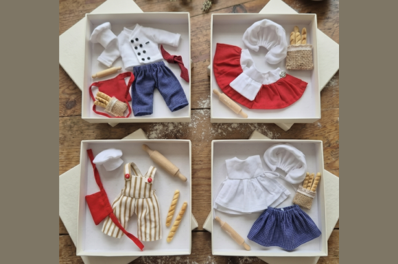 Mouse Family Baker Outfit Sewing Pattern