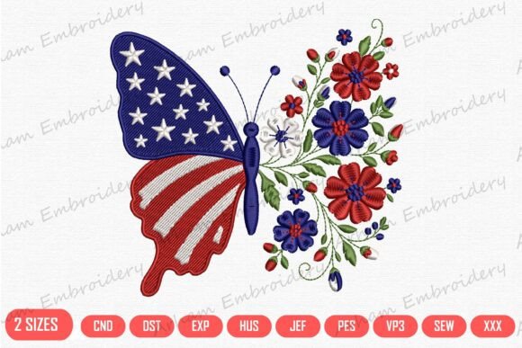 Patriotic Butterfly