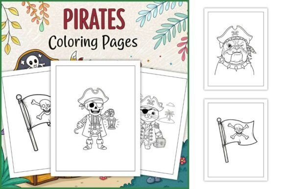 Pirates Coloring Pages for Kids