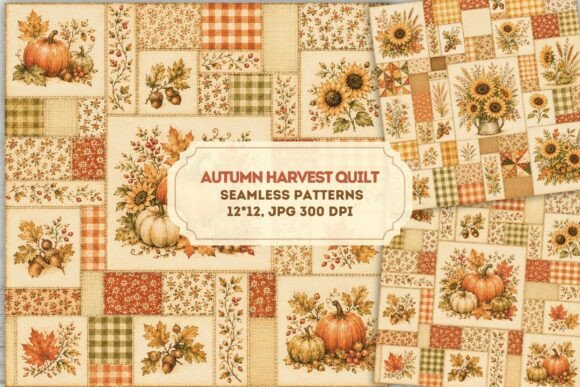 Seamless Paper: Autumn Harvest Quilt