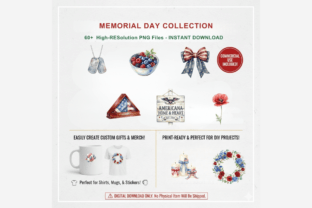 Watercolor Memorial Day Clipart Bundle Graphic by Tanya Kart · Creative ...